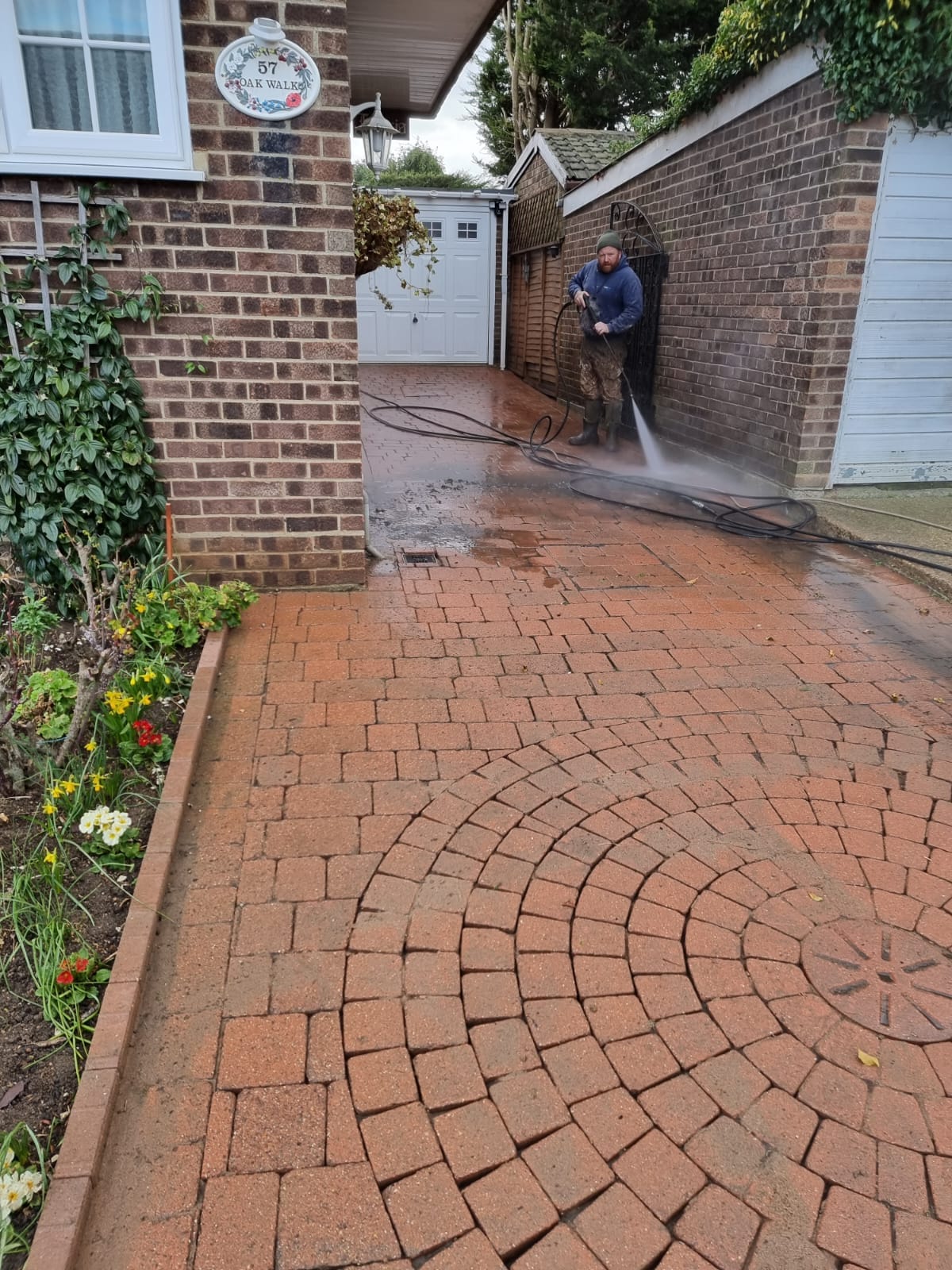 Pressure Washing Brick