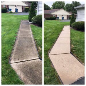 Sidewalk Pressure Washing