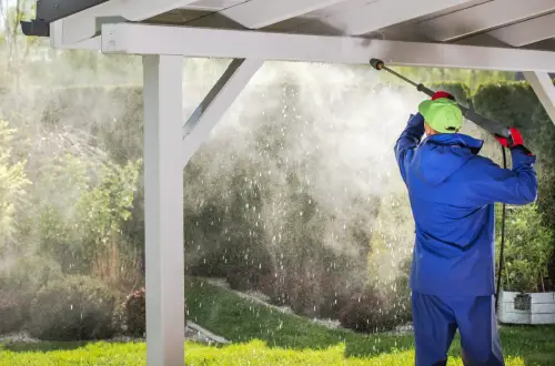 porch roof power cleaning
